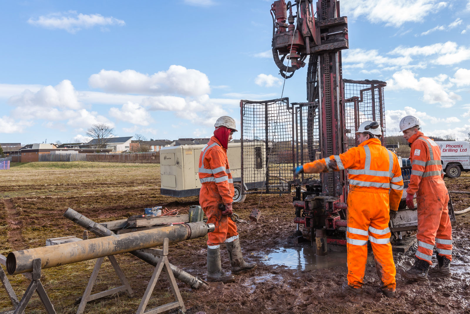 Borehole drilling in Westminster with modern drilling rig
